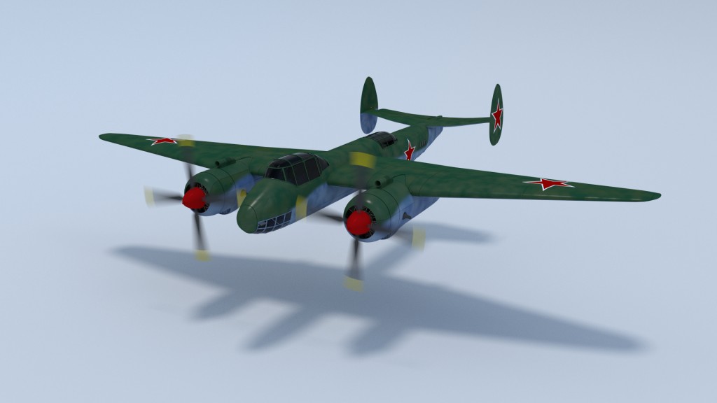 Tupolev Tu-2 textured preview image 2